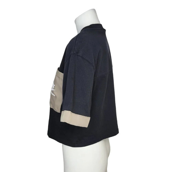 Nike Pocket Crop Mixed Media Tee - Picture 3 of 8